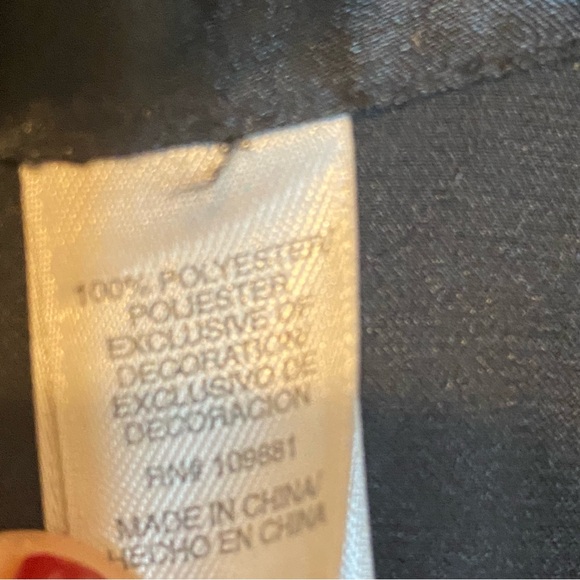 Delicates Black Satin Robe with Rose Accents on sleeve - Picture 4 of 8